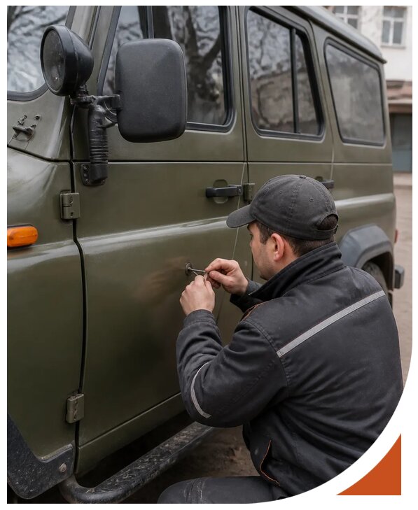 Профессиональное вскрытие автомобиля УАЗ без повреждений в Североуральске